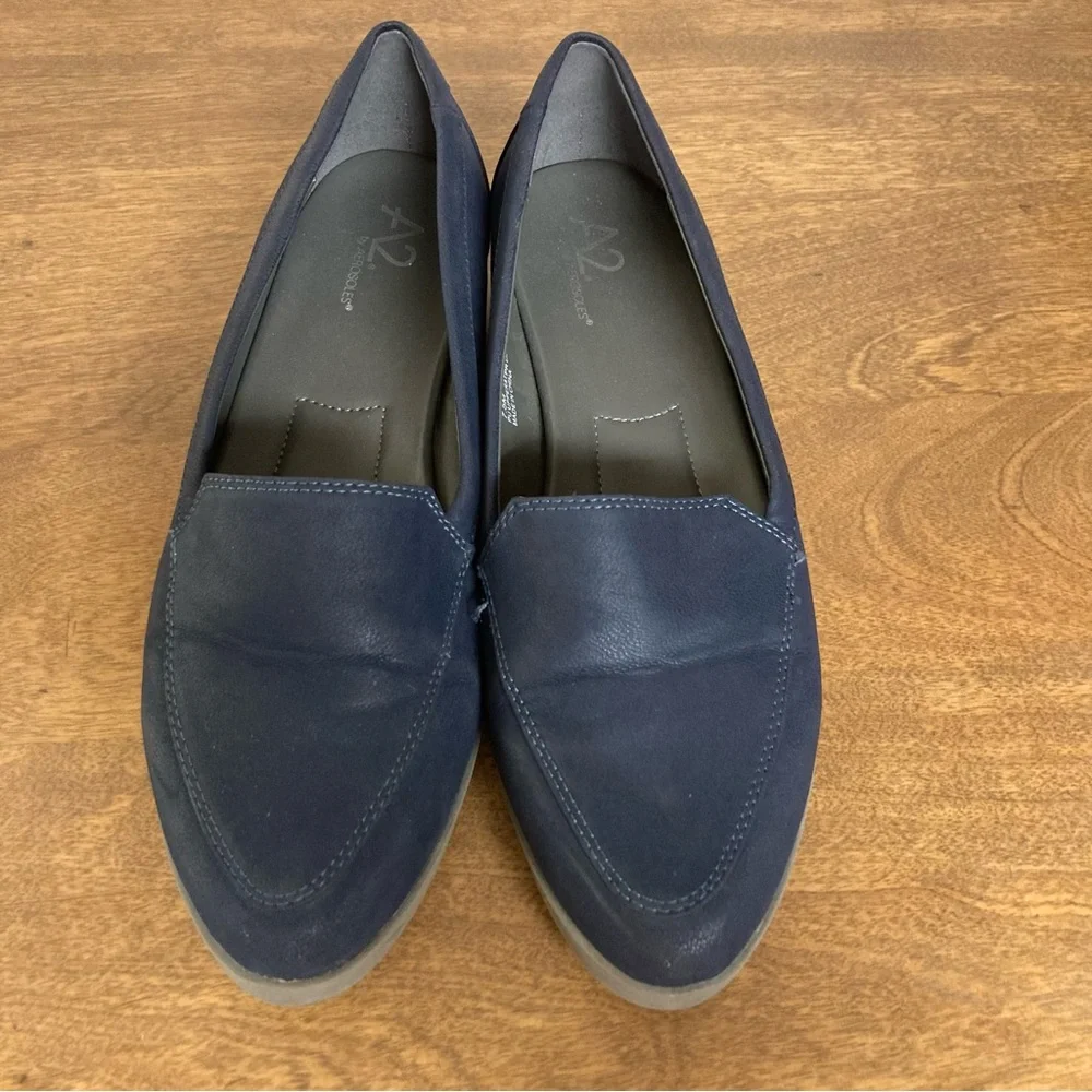 A2 by Aerosoles Clever Navy Blue Slip-ons 7.5